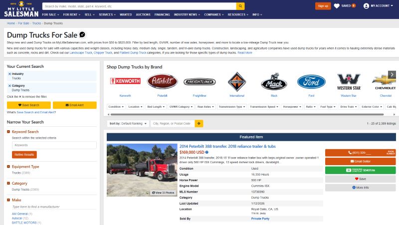 My Little Salesman Dump Truck Inventory